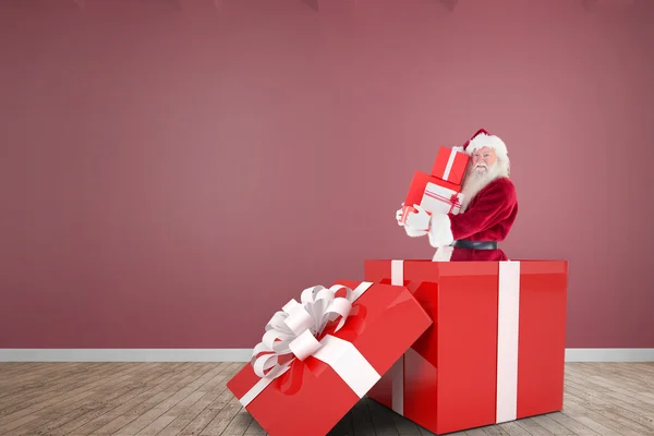 Hanging christmas photos — Stock Photo, Image