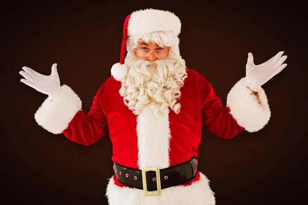 Portrait of perplexed santa — Stock Photo, Image