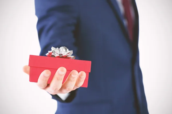 Close up view of businessman hand — Stock Photo, Image