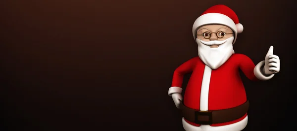 Niedlicher Cartoon-Weihnachtsmann — Stockfoto