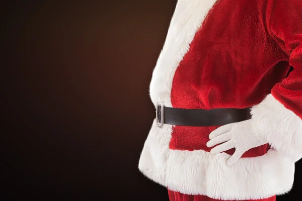Santa Claus buik van de kant — Stockfoto