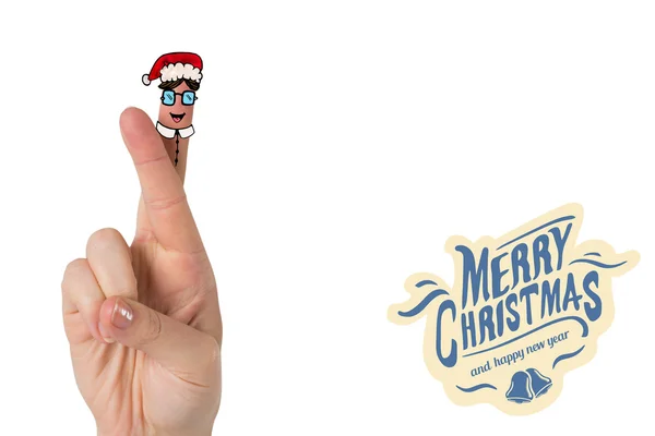 Noel parmak birçok parçalardan oluşan imge — Stok fotoğraf
