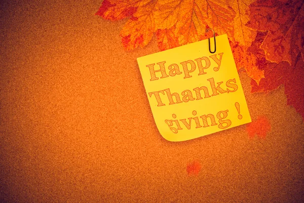 Composite image of happy thanksgiving — Stock Photo, Image