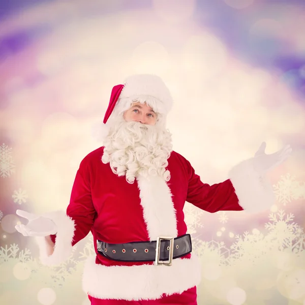 Padre de Navidad con las manos extendidas — Foto de Stock