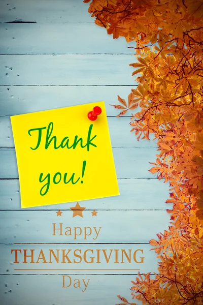 Sammansatt bild av happy thanksgiving — Stockfoto