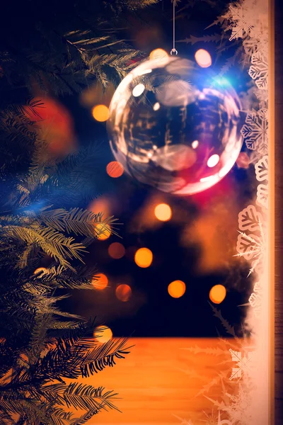 Image composite de boule de Noël — Photo