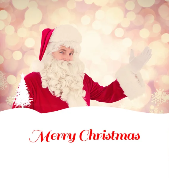 Santa claus wyświetlone — Zdjęcie stockowe
