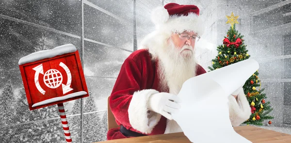 Santa legge lunga lista — Foto Stock