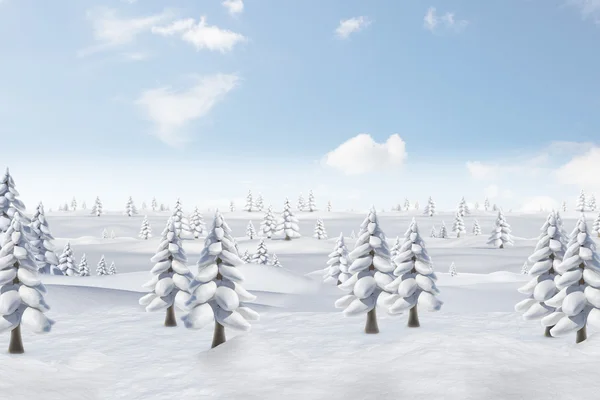 Escena de nieve invierno — Foto de Stock