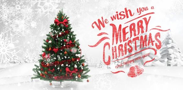 Composite image of christmas greeting — Stock Photo, Image