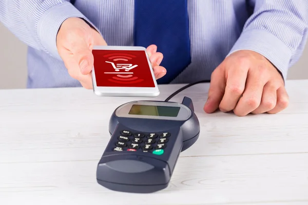 Composite image of payment screen — Stock Photo, Image