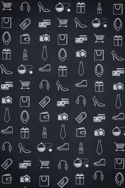 Un modello di shopping di oggetti diversi — Foto Stock