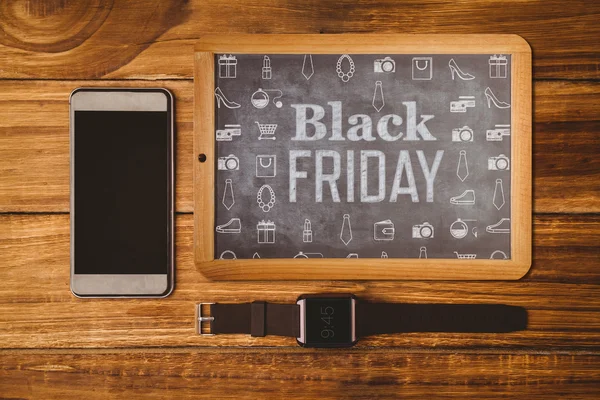 Kompositbild der Black-Friday-Werbung — Stockfoto