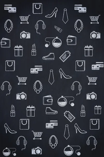 A Shopping pattern of different items — Stock Photo, Image