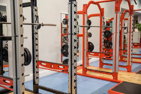 Exercise equipment in gym — Stock Photo, Image