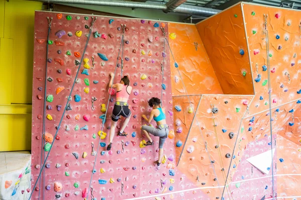 Women rock climbing — Stock Photo, Image