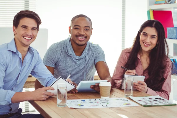 Young creative team having meeting — Stock Photo, Image