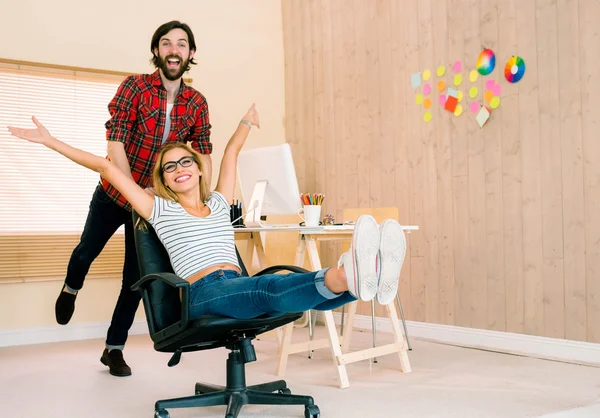 Creative team having fun together — Stock Photo, Image