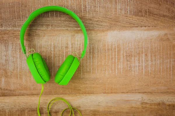 View of a green headphone — Stock Photo, Image