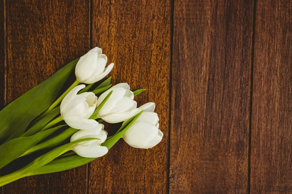 Beyaz çiçek bir buket görünümünü — Stok fotoğraf