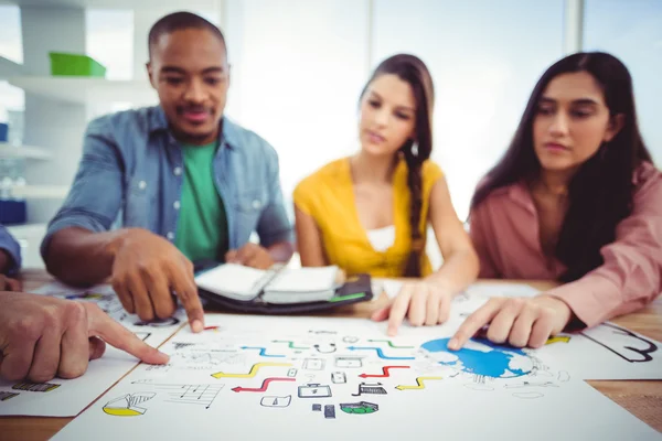 Kreativ-Team trifft sich — Stockfoto