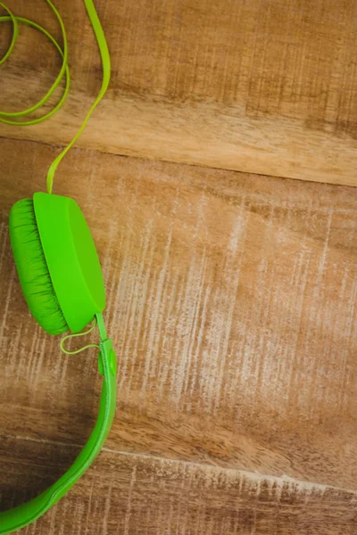 View of a green headphone — Stock Photo, Image