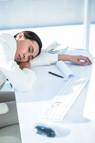 Mujer de negocios durmiendo — Foto de Stock