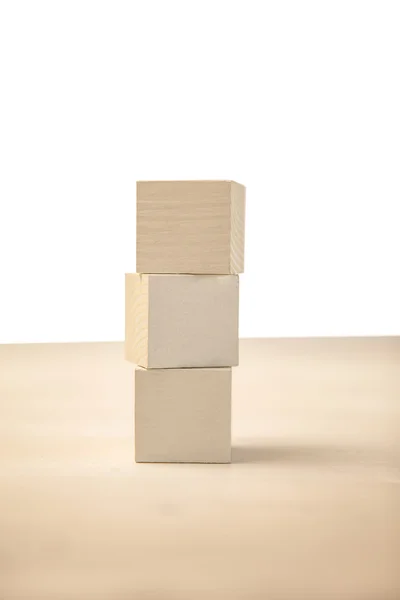 Row of blocks on table — Stock Photo, Image