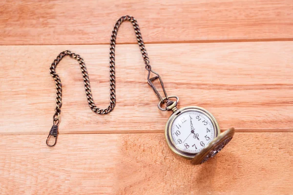 Vista da vicino di un orologio da tasca — Foto Stock