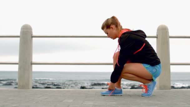 tying up shoelaces