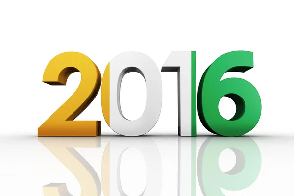 Composite image of 2016 graphic — Stock Photo, Image