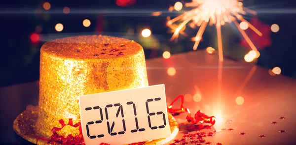 Bord på nyårsafton firande — Stockfoto