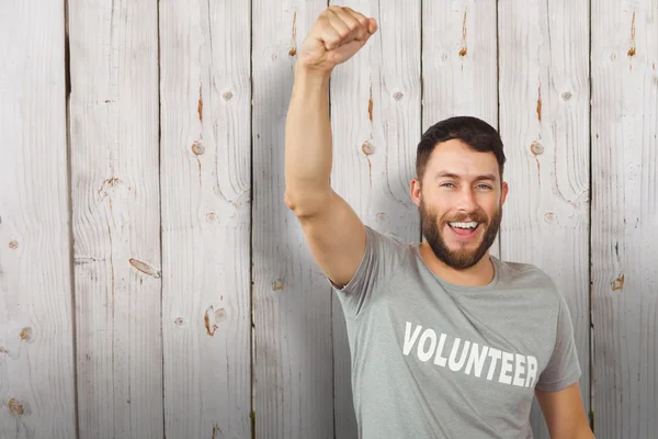 Retrato de voluntario alegre — Foto de Stock