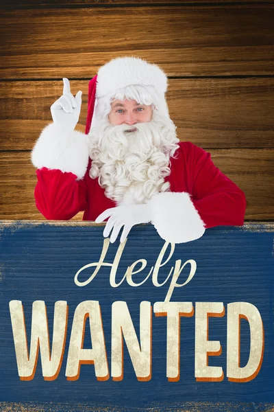 Santa claus doing a gesture — Stock Photo, Image