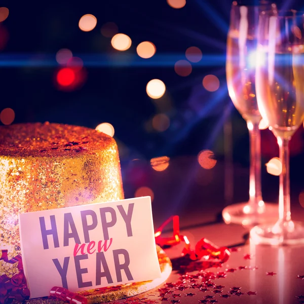 Table at new years eve celebration — Stock Photo, Image