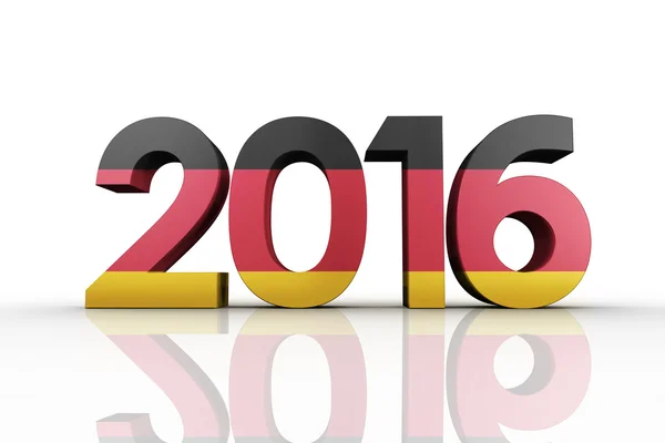 Composite image of 2016 graphic — Stock Photo, Image