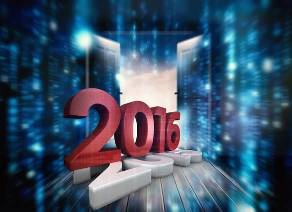 Composite image of 2016 graphic — Stock Photo, Image