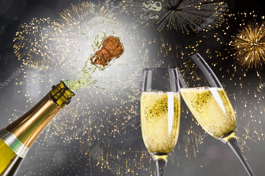 Composite image of champagne popping — Stock Photo © Wavebreakmedia  #91191750