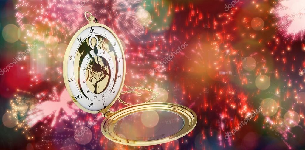 Old fashioned pocket clock with chain Stock Photo by ©Wavebreakmedia