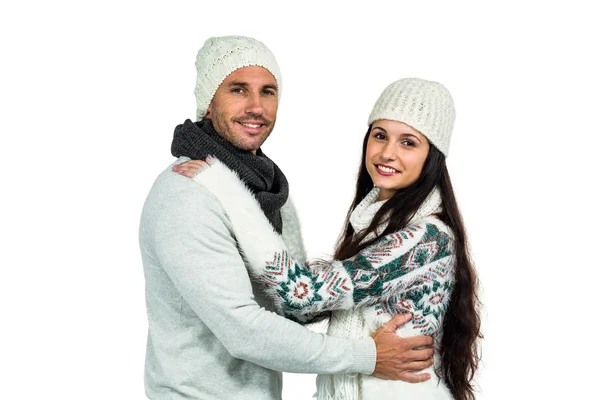 Smiling couple hugging — Stock Photo, Image