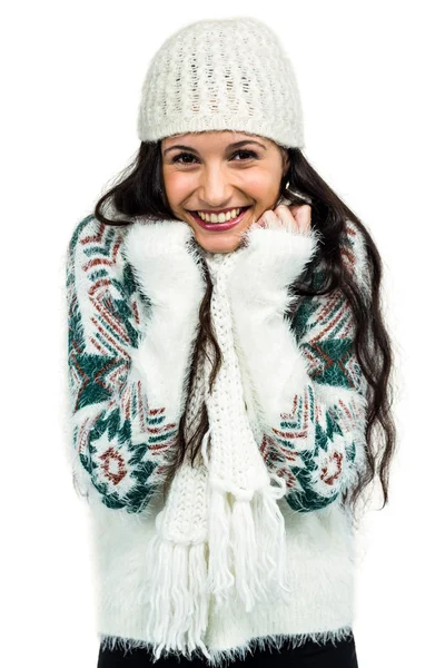 Mujer atractiva posando para la cámara — Foto de Stock