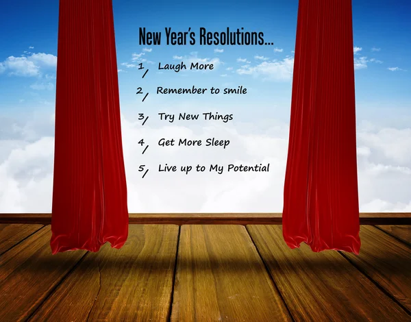 New years resolutions — Stock Photo, Image