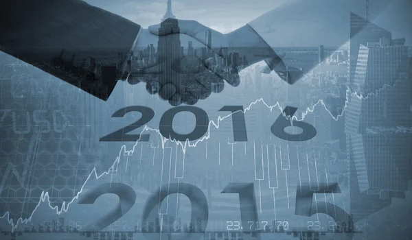 2016-ban grafikus ellen és részvények — Stock Fotó