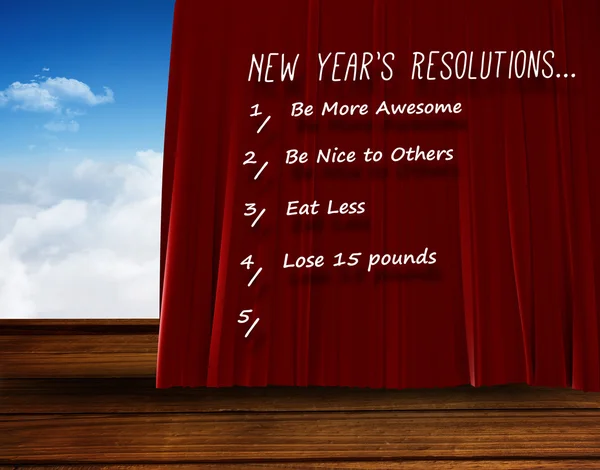New years resolution list — Stock Photo, Image