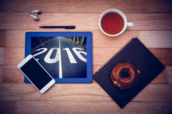 Zakelijke dingen tegen 2016 weg — Stockfoto