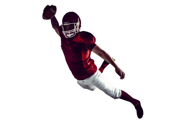 American football player scoring a touchdown — Stock Photo, Image