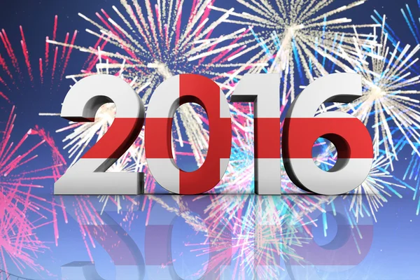 2016 grafiku fireworks — Stock fotografie