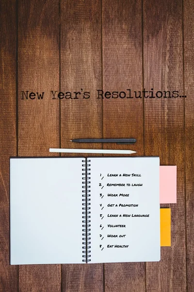 Nieuwe jaar resoluties — Stockfoto