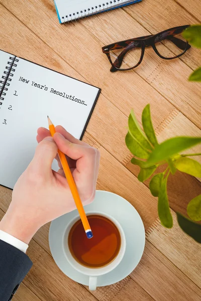 Scrittura a mano con una matita — Foto Stock