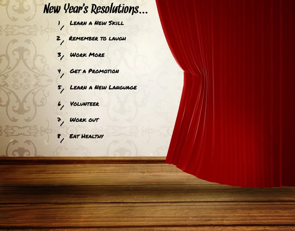 Nouvelle liste de résolution année — Photo